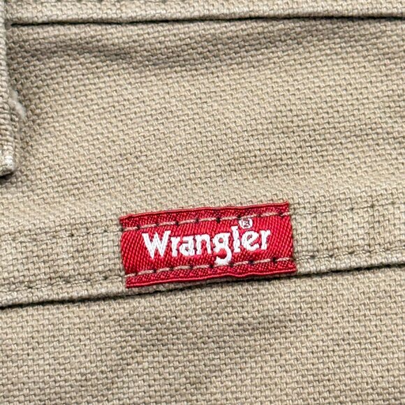 Wrangler Men's Heritage Low Stretch Relaxed Tan Carpenter Pants Size 40x32 NWT - Picture 6 of 11